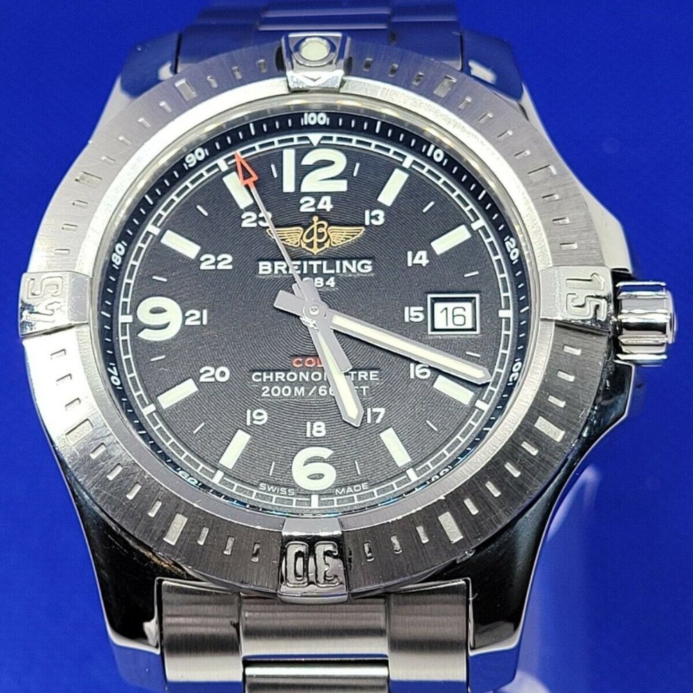 Breitling Colt Quartz Black Dial Stainless Steel